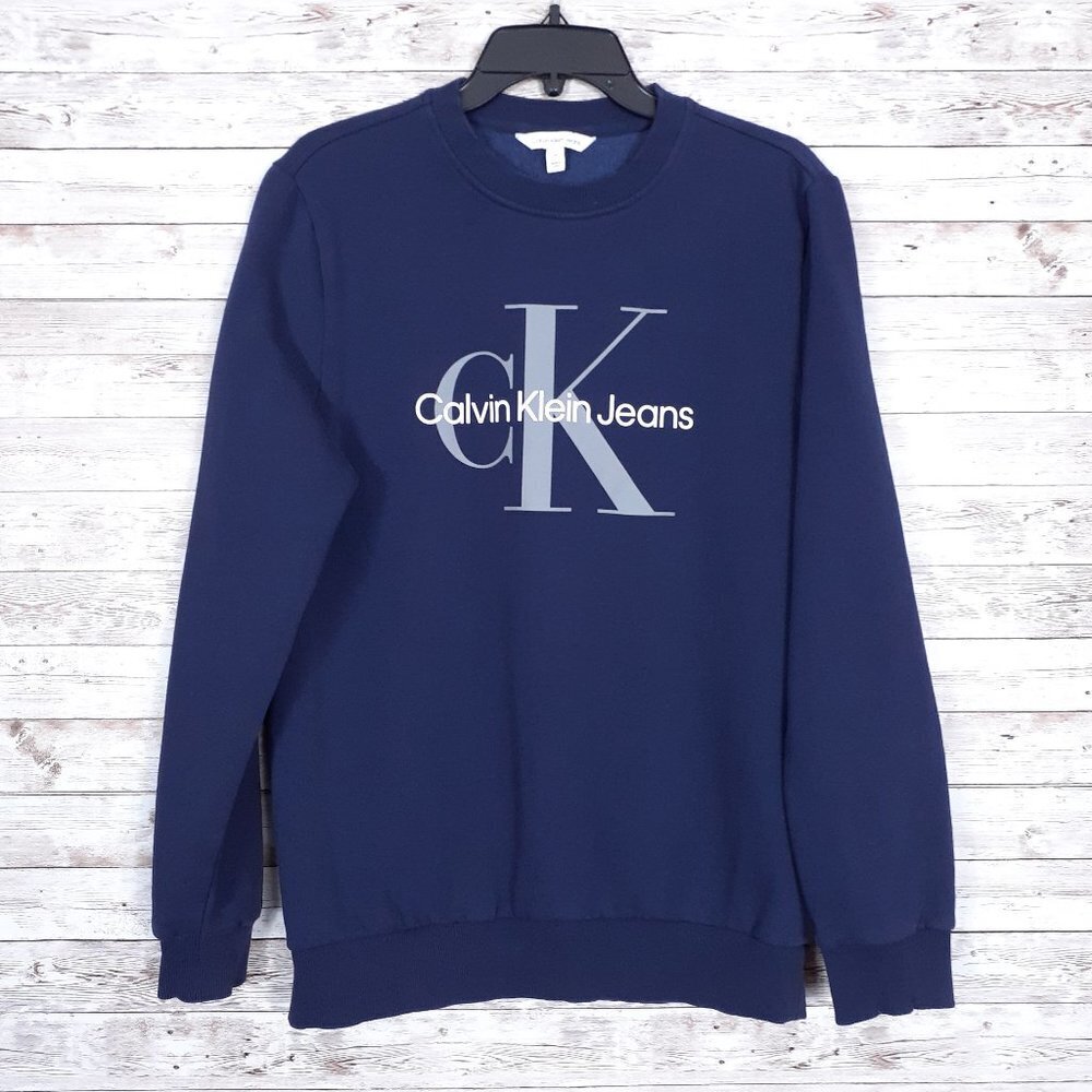 Calvin Klein Jeans Sweatshirt M Blue 521A